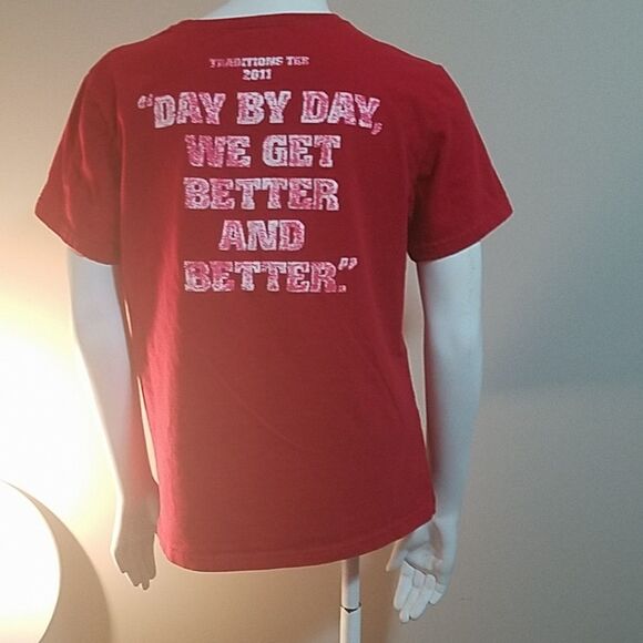 Red Nebraska Huskers Adidas Short Sleeve Tee (M) - Picture 5 of 7